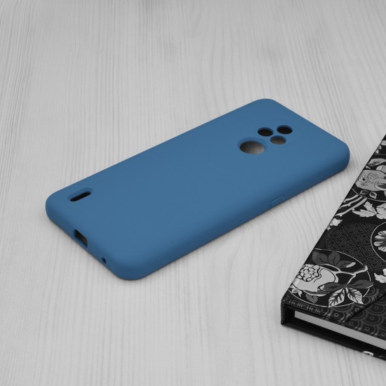 Techsuit - Soft Edge Silicone - Motorola Moto E7 - Denim Blue