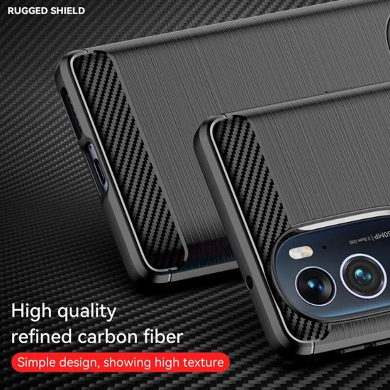 Techsuit - Carbon Silicone - Motorola Edge X30 - Black
