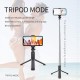 Techsuit - Selfie Stick (Q01) - with Bluetooth Remote Control and Stable Tripod Mount, 101cm - Black