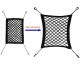 Techsuit - Car Organizer (CO-B3) - 3 Layer Car Net Barrier with Pockets for Backseats - Black