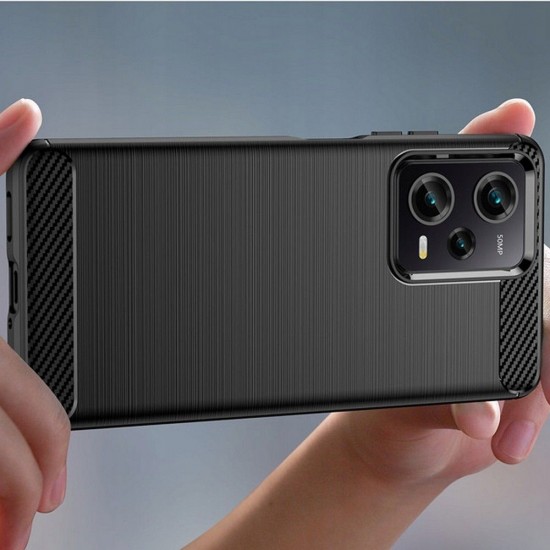Techsuit - Carbon Silicone - Xiaomi Redmi Note 12 Pro 5G / Poco X5 Pro - Black