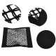 Techsuit - Car Organizer (CO-N2) - Storage Net with Pocket for Trunk, 56 x 25cm - Black