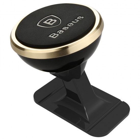 Baseus - Car Holder 360 Degree (SUCX140015) - Magnetic Grip for Dashboard, Windshield - Luxury Gold