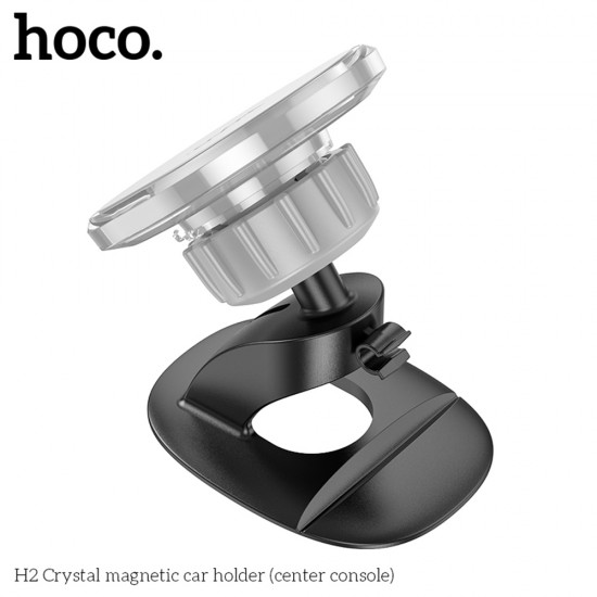 Hoco - Car Holder Crystal (H2) - Magnetic Grip for Center Console - Space Gray