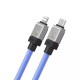 Baseus - Data Cable CoolPlay Series (CAKW000103) - USB-C to Lightning Fast Charging, 20W, 2m - Blue