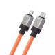 Baseus - Data Cable CoolPlay Series (CAKW000107) - USB-C to Lightning Fast Charging, 20W, 2m - Orange