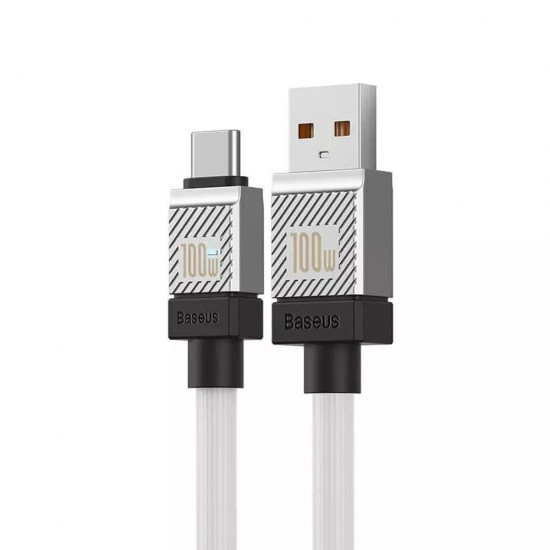 Baseus - Data Cable CoolPlay Series (CAKW000702) - USB to Type-C Super Fast Charging PD100W, 2m - White