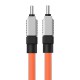 Baseus - Data Cable CoolPlay Series (CAKW000307) - Type-C to Type-C Super Fast Charging PD100W, 2m - Orange