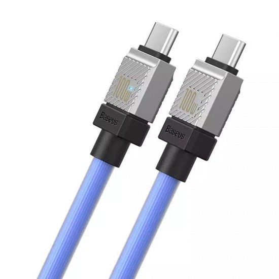Baseus - Data Cable CoolPlay Series (CAKW000303) - Type-C to Type-C Super Fast Charging PD100W, 2m - Blue