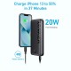 Anker - Power Bank PowerCore 335 (A1647G11) - 2x USB, Type-C, 20000mAh, 22.5W, with Cable USB-C - Black