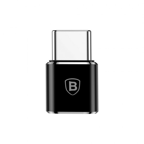 Baseus - OTG Adapter (CAMOTG-01) - Micro-USB Female to Type-C Male - Black