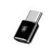 Baseus - OTG Adapter (CAMOTG-01) - Micro-USB Female to Type-C Male - Black