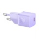 Baseus - Wall Charger (CCGN050105) - GaN, Type-C, Fast Charging, 20W - Purple