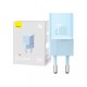 Baseus - Wall Charger (CCGN050103) - GaN, Type-C, Fast Charging, 20W - Blue
