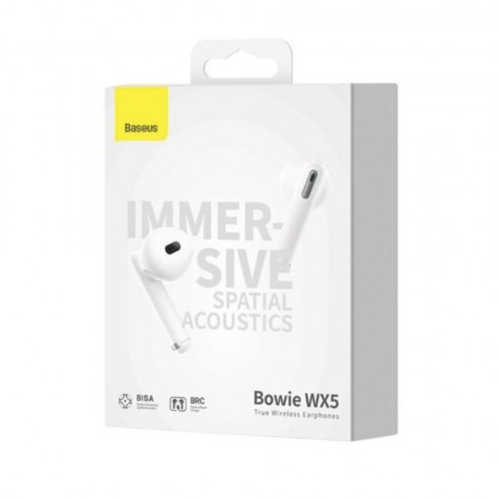 Baseus - Wireless Earbuds Bowie WX5 (A00051000213-00) - TWS with Bluetooth 5.3 - White