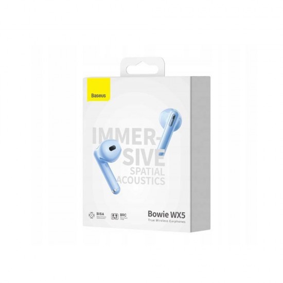 Baseus - Wireless Earbuds Bowie WX5 (A00051000313-00) - TWS with Bluetooth 5.3 - Blue