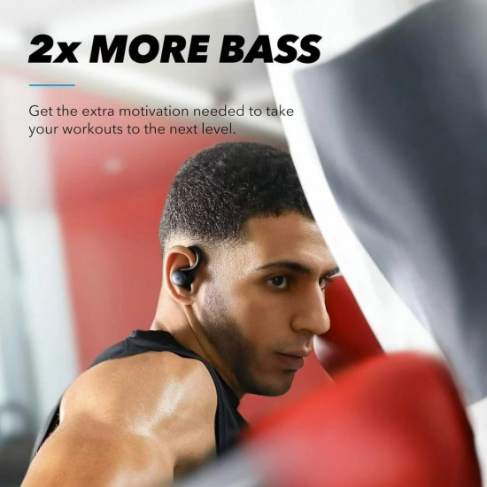 Anker - Wireless Earbuds SoundCore Sport X10 (A3961G11) - for Sport, Bluetooth 5.2, Waterproof IPX7, Deep Bass - Black