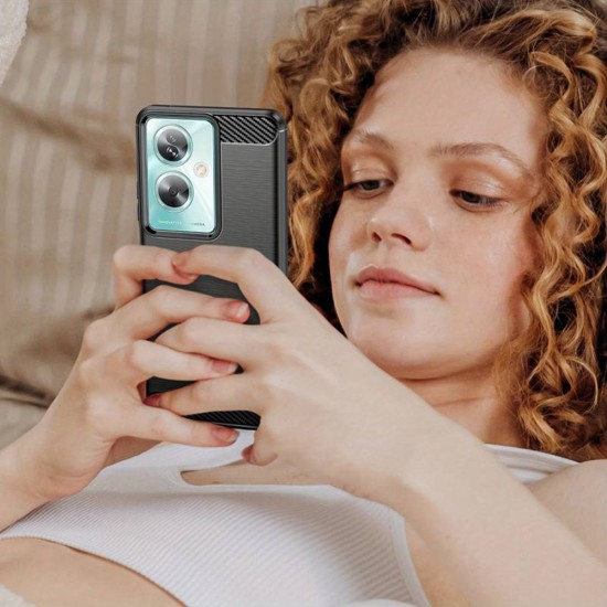 Techsuit - Carbon Silicone - Huawei nova Y72 - Black