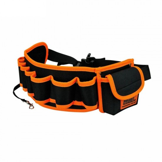 Jakemy - Professional Tool Waist Bag Belt (JM-B04) - Adjustable, Waterproof, for Storage - Black