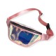 Techsuit - Casual Waist Bag (CWB2) - Transparent, with Belt for Recreational Activity, Fitness - Pink