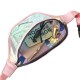 Techsuit - Casual Waist Bag (CWB2) - Transparent, with Belt for Recreational Activity, Fitness - Pink