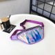 Techsuit - Casual Waist Bag (CWB2) - Transparent, with Belt for Recreational Activity, Fitness - Purple