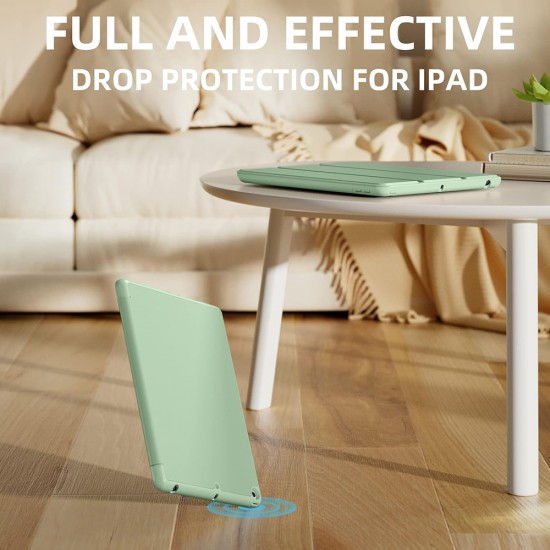 Techsuit - Flex Trifold (with Pencil Holder) - iPad 10.2 (2019 / 2020 / 2021) - Matcha Green