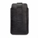 Techsuit - Belt Phone Case (BPC1) - from Premium Eco Leather, with Belt Holder, for Aprox. 6.1 inch, Size S - Black