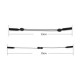 Techsuit - (2 pack) Glasses Strap (GST3) - for Men, Woman, from Silicone and Wire - Black