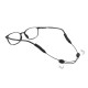 Techsuit - (2 pack) Glasses Strap (GST3) - for Men, Woman, from Silicone and Wire - Black