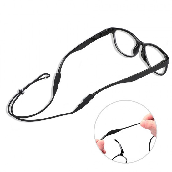 Techsuit - (2 pack) Glasses Strap (GST4) - for Men, Woman, from Silicone - Black