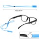 Techsuit - (2 pack) Glasses Strap (GST4) - for Men, Woman, from Silicone - Black