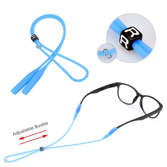 Techsuit - (2 pack) Glasses Strap (GST4) - for Men, Woman, from Silicone - Black