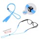 Techsuit - (2 pack) Glasses Strap (GST4) - for Men, Woman, from Silicone - Black