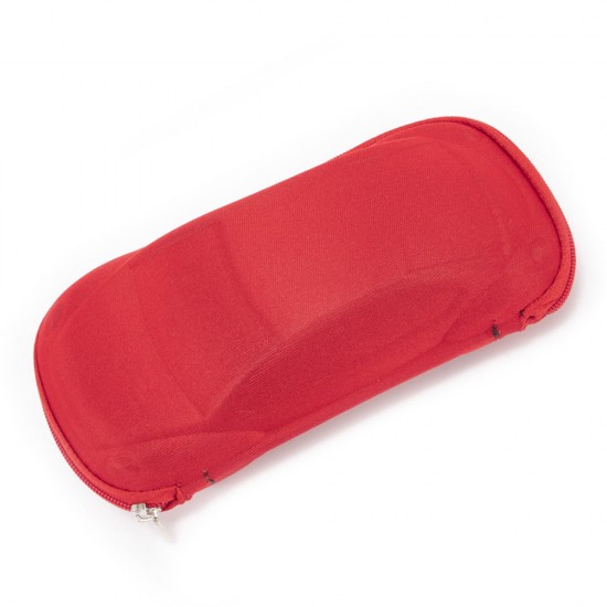 Techsuit - Glasses Case (ETEVA1) - for Kids, Car Shape, 171 x 72 x 52mm - Red