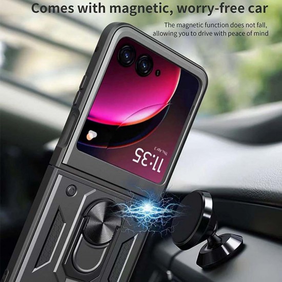 Techsuit - CamShield Series - Motorola Razr 50 - Black