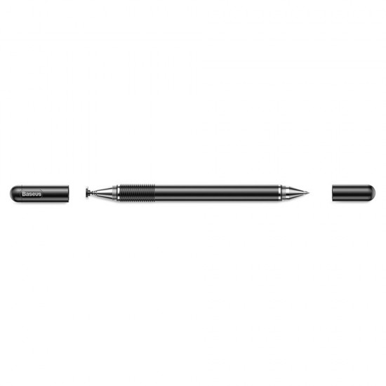 Baseus - Stylus Pen Golden Cudgel (ACPCL-01) - Capacitive, with Precision Disc and Gel Pen, for iOS, Android - Black