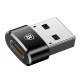 Baseus - OTG Adapter (CAAOTG-A01) - Type-C Female to USB Male, Plug & Play, 3A - Black