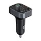 Baseus - FM Modulator and Car Charger S-09 Pro (C10762200113-00) - 2x USB, Type-C, Bluetooth 5.3, Digital Display - Black