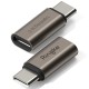 Ringke - OTG Adapter (2 pack) - Lightning to Type-C, Aluminium Alloy, 480Mbps, 27W - Gunmetal