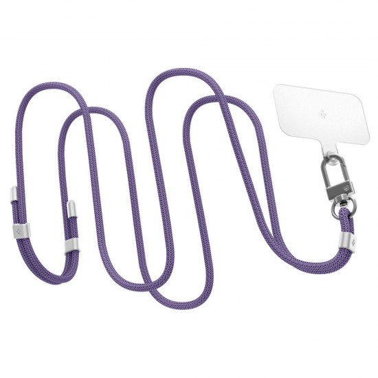 Spigen - Universal Holder Link Strap - Crossbody Lanyard for Phone Cases, 220 - 790mm -  Deep Purple