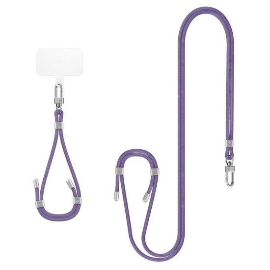 Spigen - Universal Holder Link Strap - Crossbody Lanyard for Phone Cases, 220 - 790mm -  Deep Purple