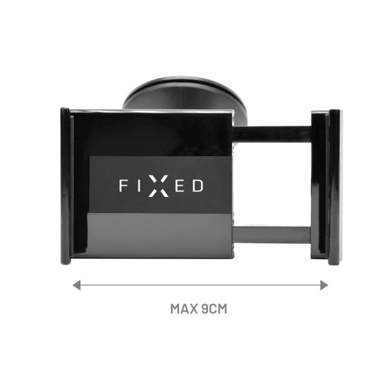 Fixed - Car Holder (FIXH-FIX3) - for Dashboard and Windshield with Adhesive Suction Cup, 6-9cm  - Black