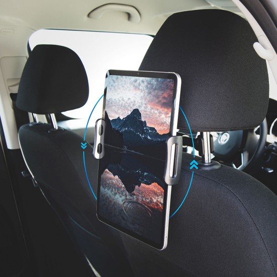 Fixed - Car Holder (FIXTAB-PAS-BK) - Phone and Tablet Compatible, for Headrest, 7 - 13