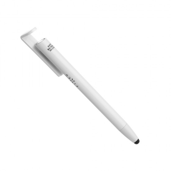 Fixed - Stylus Pen (FIXPEN-WH) - for Phones and Tablets, 3 in 1, Compact Size - White