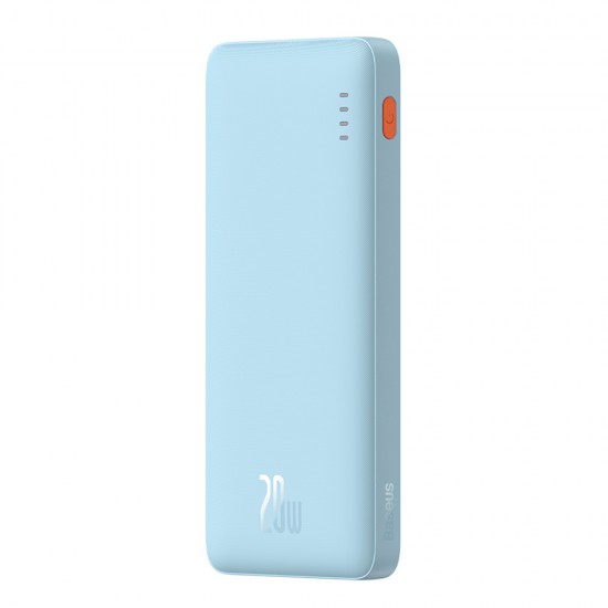 Baseus - Power Bank Airpow (P10022801313-00) - USB, Type-C, Micro-USB, 20W, 10000mAh, with Cable Type-C - Galaxy Blue