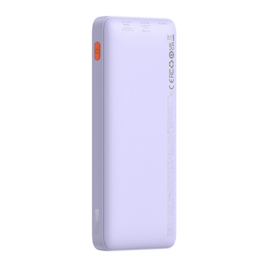 Baseus - Power Bank Airpow (P10022801513-00) - USB, Type-C, Micro-USB, 20W, 10000mAh, with Cable Type-C - Nebula Purple