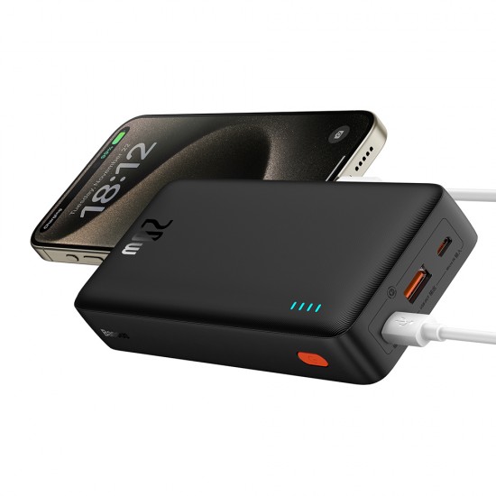 Baseus - Power Bank Airpow (P10022804113-00) - USB, Type-C, Micro-USB, 20W, 20000mAh - Black