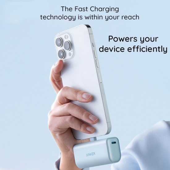 Anker - Power Bank Nano (A1645G21) - Lightning Connector, 5000mAh, 12W - White