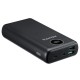 Adata - Power Bank (AP20000QCD-DGT-CBK) - Micro-USB, USB-C, 2xUSB, Quick Charge 3.0, PD18W, 20000mAh, Digital Display - Black